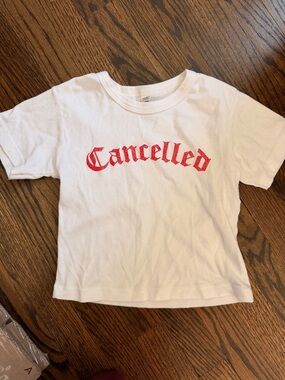 Cancelled Podcast Tour shirt, size small